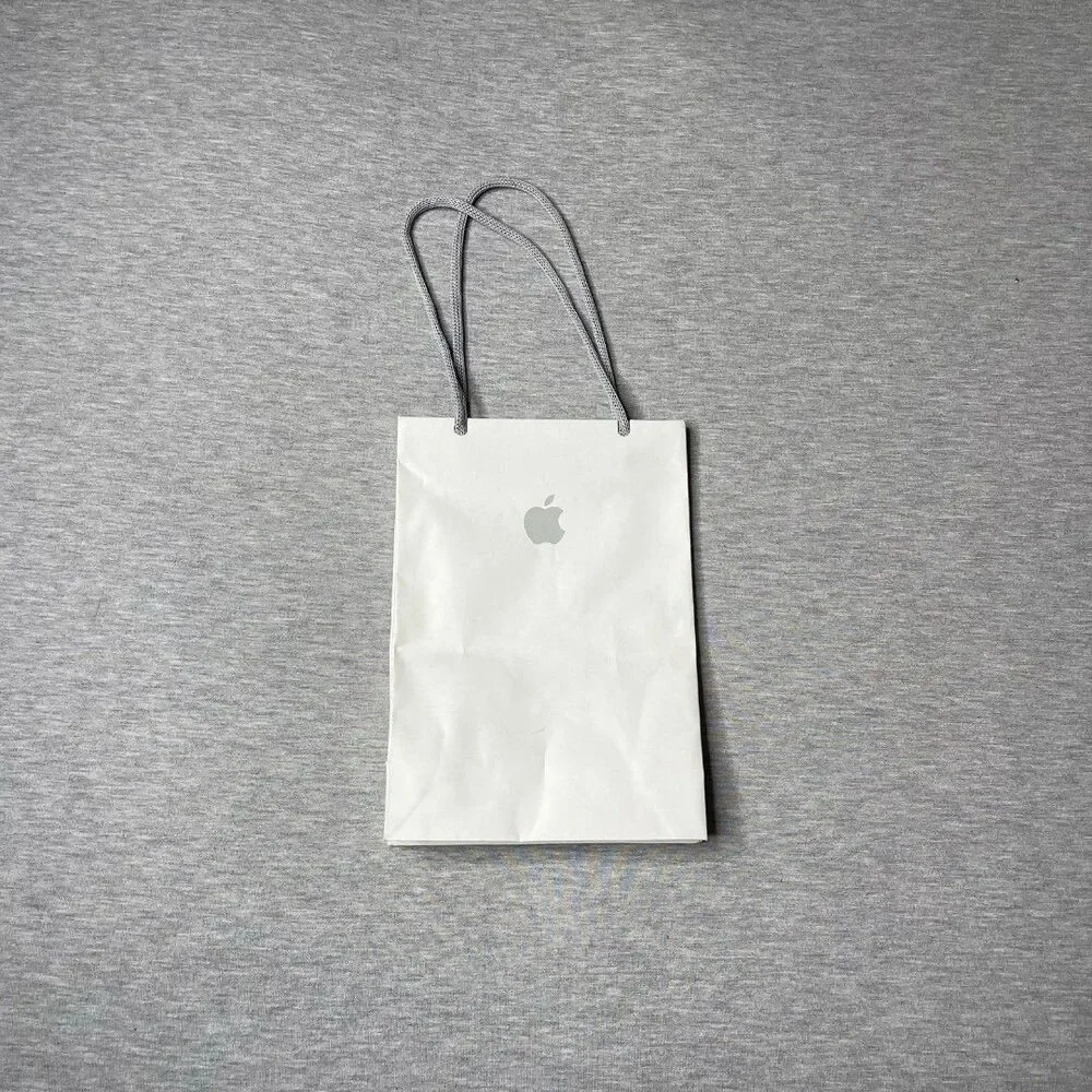 Apple Store 9”x6” White Gift Bag